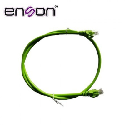 Patchcord UTP Enson Cat6 P6009E 90 Cms Color Verde Pro-II 100% Cobre