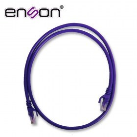 Patchcord UTP Enson Cat6 P6009P 90 Cms Color Morado Pro-II 100% Cobre