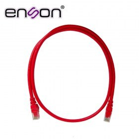 Patchcord UTP Enson Cat6 P6009R 90 Cms Color Rojo Pro-II 100% Cobre 