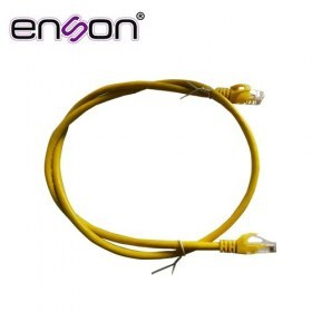 Patchcord UTP Enson Cat6 P6009Y 90 Cms Color Canario Pro-II 100% Cobre