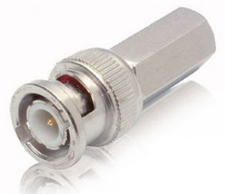 Conector BNC Folksafe  RG59 ENROSCAR  Macho Hexagonal Roscado Para Cable Coaxial RG59 