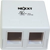Caja Sobre Pared Nexxt  AE180NXT10  2 Puerto Blanco