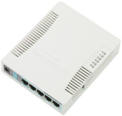 RB951G-2HND Router Inalámbrico MikroTik 128Mbps 5 x 10/100/1000 LAN 2.4 GHz Antena Interna MikroTik RouterOS
