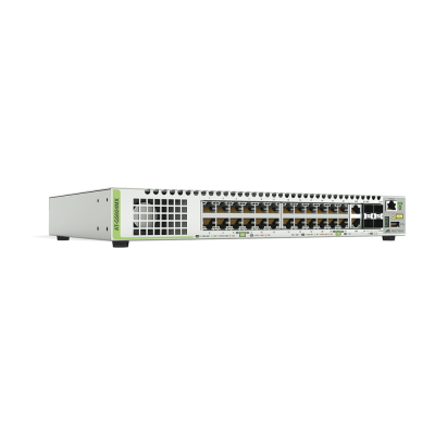 AT-GS924MX-10 Switch Allied Telesis 24 Puertos Gigabit 10/100/1000Mbps + 2x1 1GBE + 2x1 10GBE SFP Capa 3 Administráble