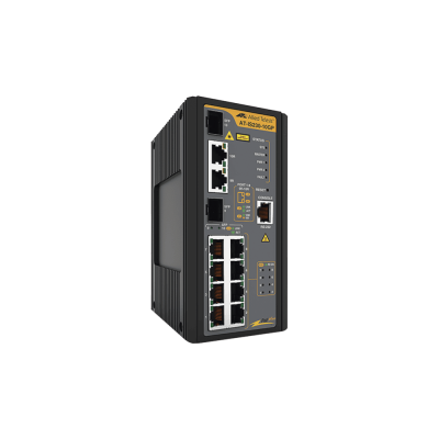 AT-IS230-10GP Switch Allied Telesis - 8 Puertos PoE 10/100/1000Mbps + 2 SFP - PoE Total de 120 Watts - Administráble