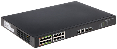 DH-LR2218-16ET-240 Switch Dahua - 16 Puertos PoE 10/100 Mbps - PoE Total de 240W - Gestionado