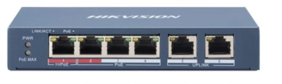 DS-3E0106HP-E Switch HIKVISION 6 Puertos Fast Ethernet