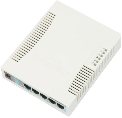 RB260GS Switch MikroTik - CSS106-5G-1S - 5 Puertos Gigabit 10/100/1000Mbps + 1 Puerto SFP - Administrable