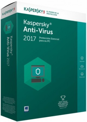 Antivirus Kaspersky 2017 TMKS-186 3 Usuarios 1 Año Caja