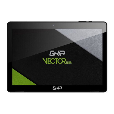 GTVR10SB, Tablet GHIA Vector Slim GTVR10SB, 10.1", Quad Core, 1GB, 16GB, Cámara 2MP/5MP, Negra