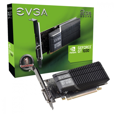 T. de Video Nvidia GeForce GT 1030 EVGA SC, 2GB GDDR5, 1xHDMI, 1xDVI, PCI Express 3.0 (02G-P4-6332-KR)